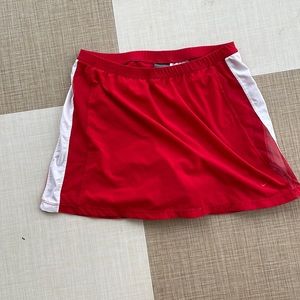 Red and white Nike dri-fit skirt size S